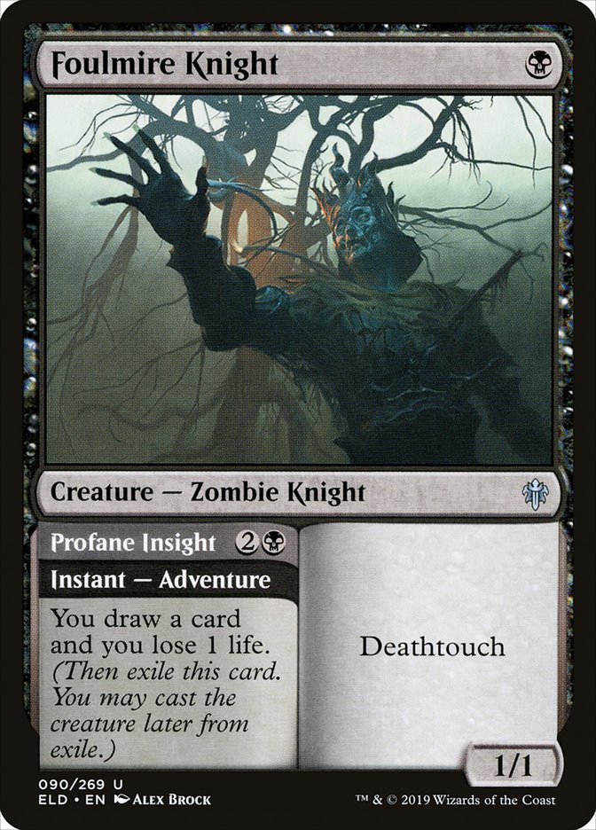 Foulmire Knight // Profane Insight [Throne of Eldraine] | Gear Gaming Bentonville