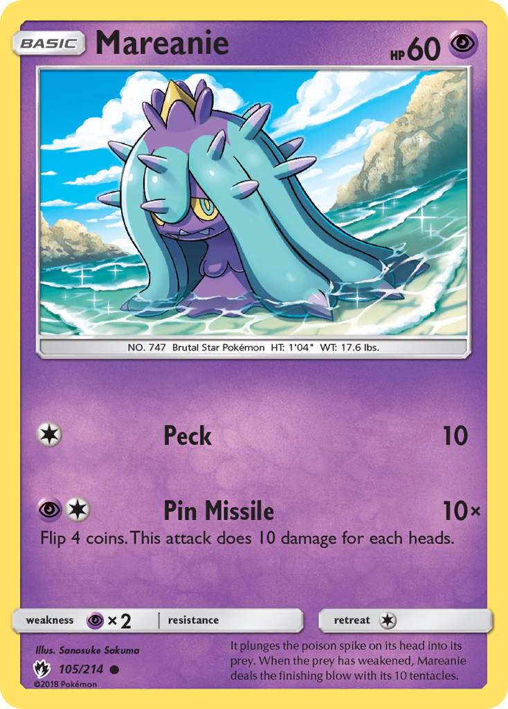 Mareanie (105/214) [Sun & Moon: Lost Thunder] | Gear Gaming Bentonville