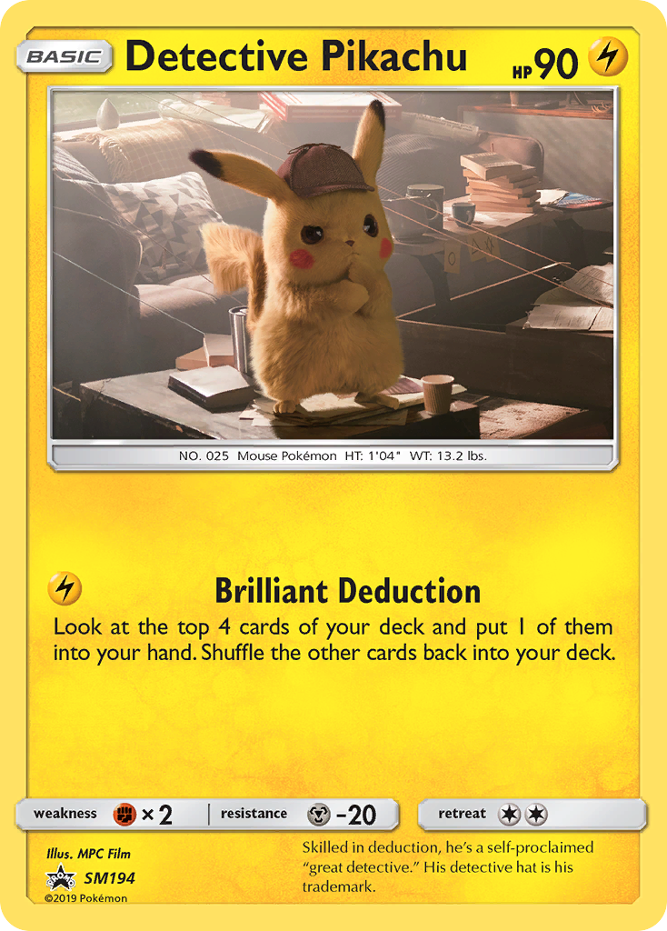 Detective Pikachu (SM194) [Sun & Moon: Black Star Promos] | Gear Gaming Bentonville