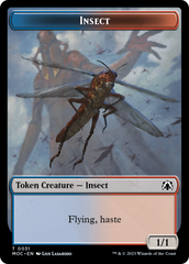 Soldier // Insect Double-Sided Token [March of the Machine Commander Tokens] | Gear Gaming Bentonville