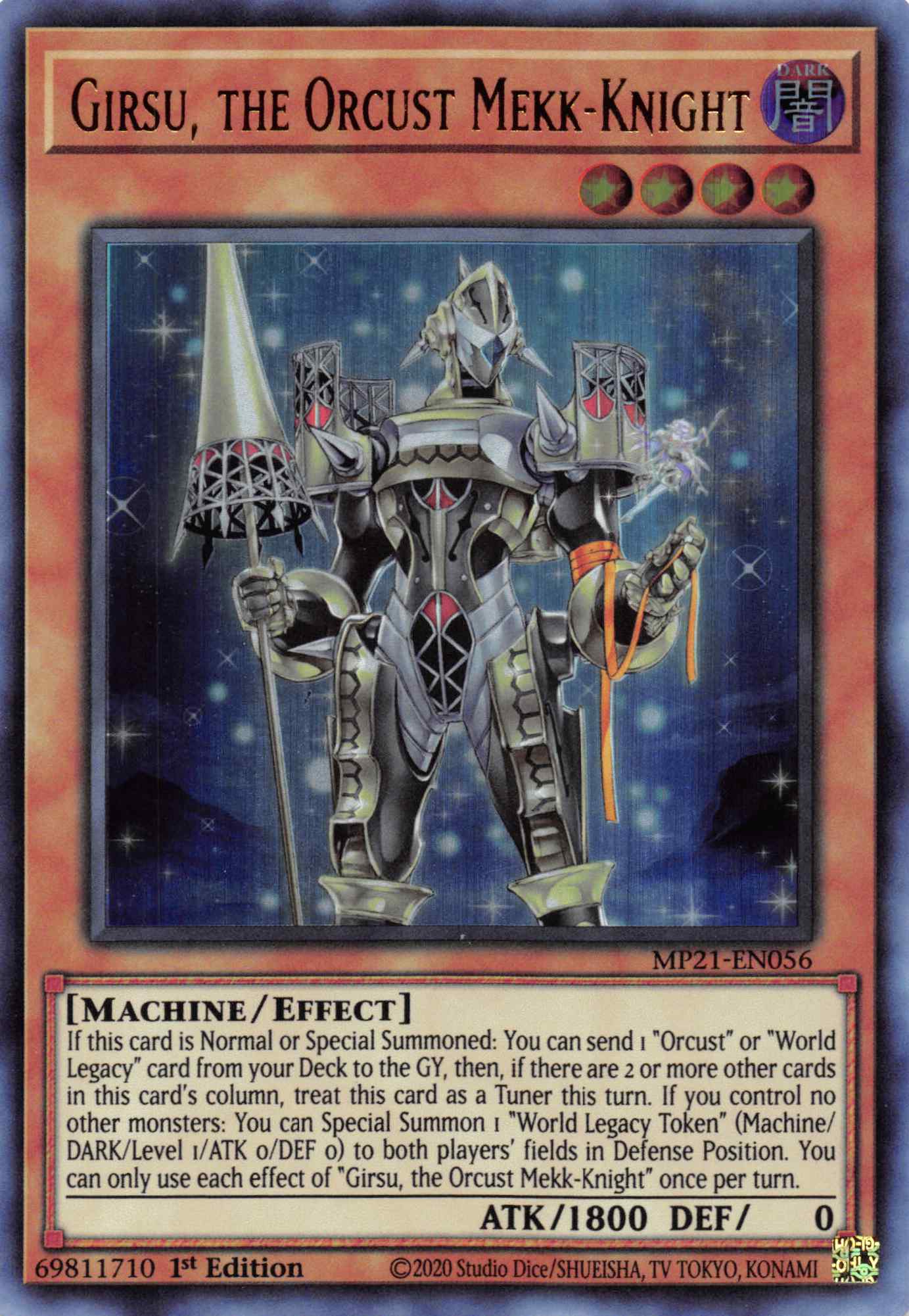 Girsu, the Orcust Mekk-Knight [MP21-EN056] Ultra Rare | Gear Gaming Bentonville