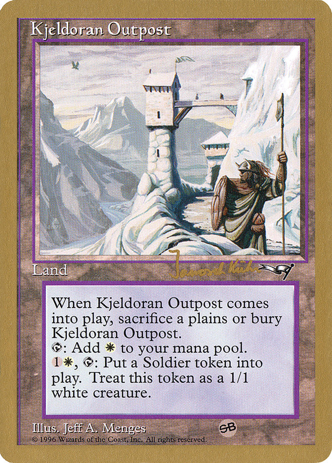 Kjeldoran Outpost (Janosch Kuhn) [World Championship Decks 1997] | Gear Gaming Bentonville