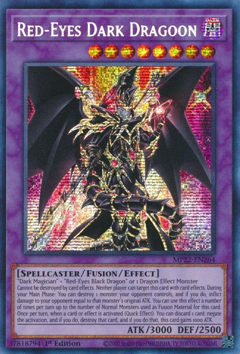 Red-Eyes Dark Dragoon [MP22-EN264] Prismatic Secret Rare | Gear Gaming Bentonville