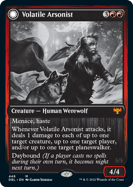 Volatile Arsonist // Dire-Strain Anarchist [Innistrad: Double Feature] | Gear Gaming Bentonville