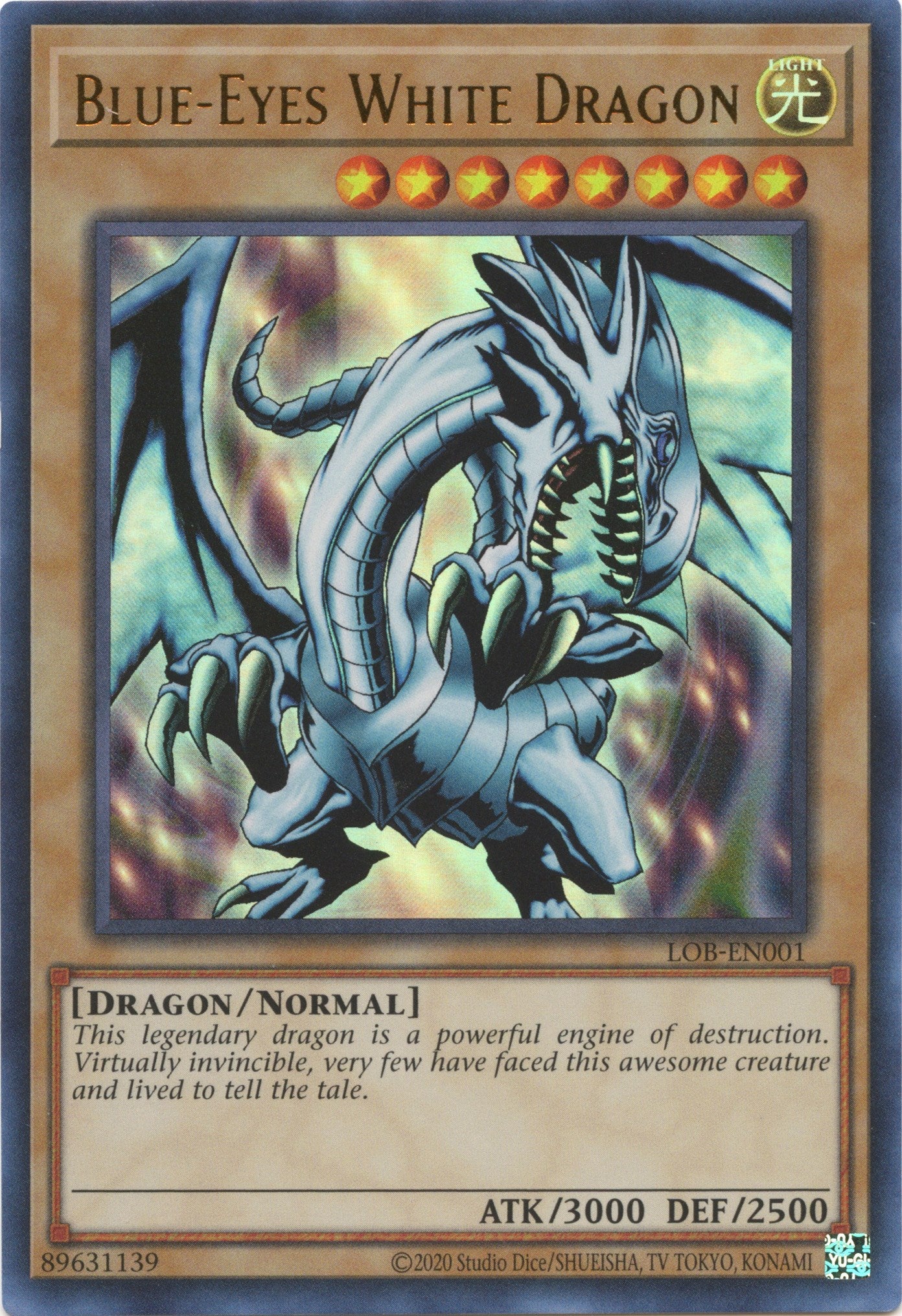 Blue-Eyes White Dragon (25th Anniversary) [LOB-EN001] Ultra Rare | Gear Gaming Bentonville