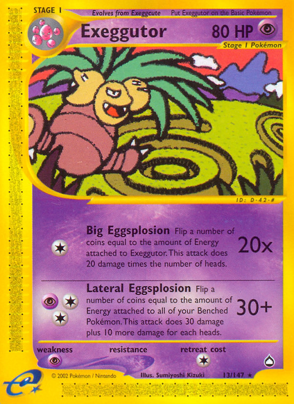 Exeggutor (13/147) [Aquapolis] | Gear Gaming Bentonville