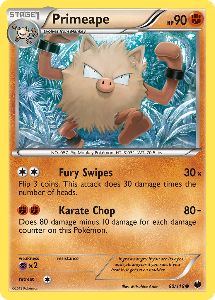 Primeape (60/116) [Black & White: Plasma Freeze] | Gear Gaming Bentonville