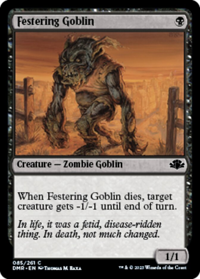 Festering Goblin [Dominaria Remastered] | Gear Gaming Bentonville