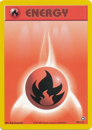 Fire Energy (107/111) [Neo Genesis Unlimited] | Gear Gaming Bentonville