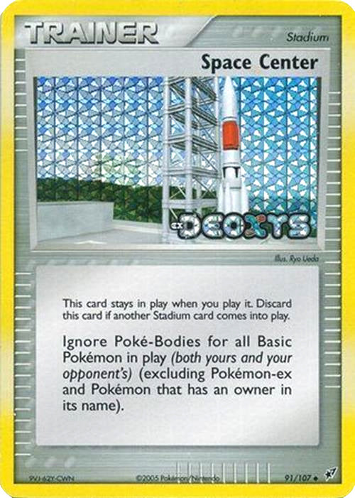 Space Center (91/107) (Stamped) [EX: Deoxys] | Gear Gaming Bentonville