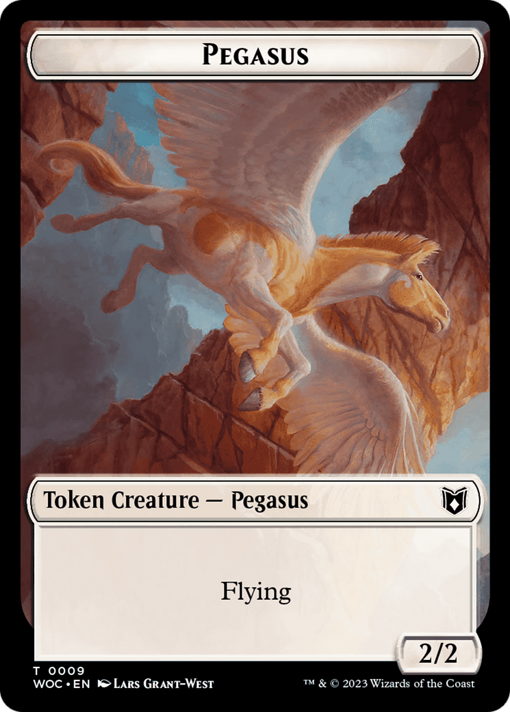 Pirate // Pegasus Double-Sided Token [Wilds of Eldraine Commander Tokens] | Gear Gaming Bentonville