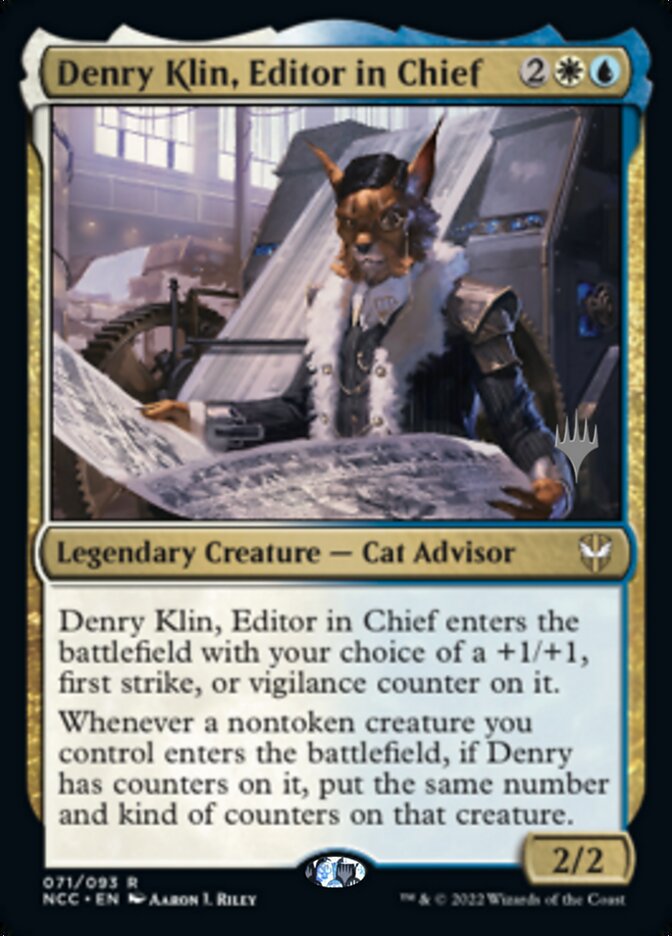 Denry Klin, Editor in Chief (Promo Pack) [Streets of New Capenna Commander Promos] | Gear Gaming Bentonville