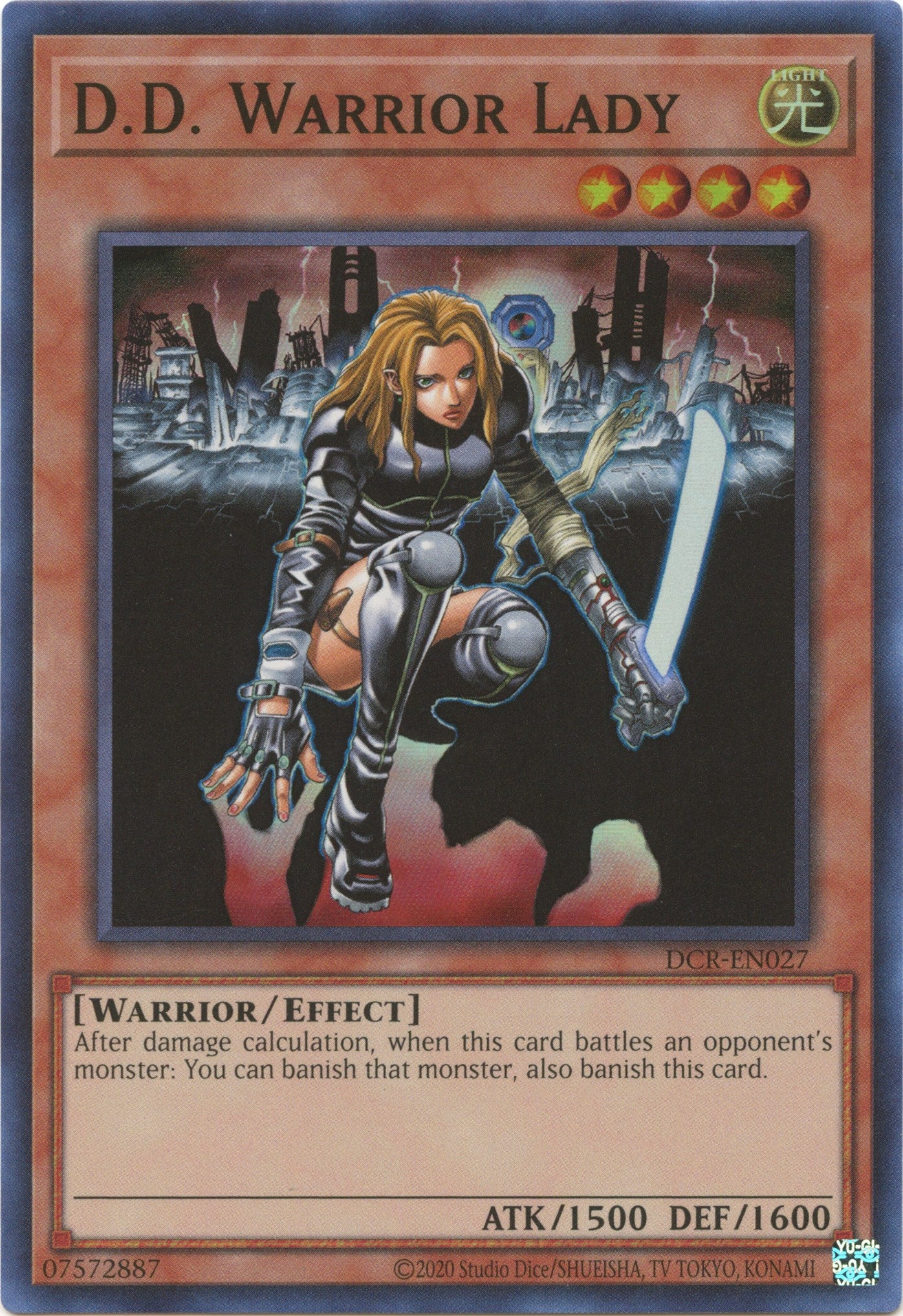 D.D. Warrior Lady (25th Anniversary) [DCR-EN027] Super Rare | Gear Gaming Bentonville