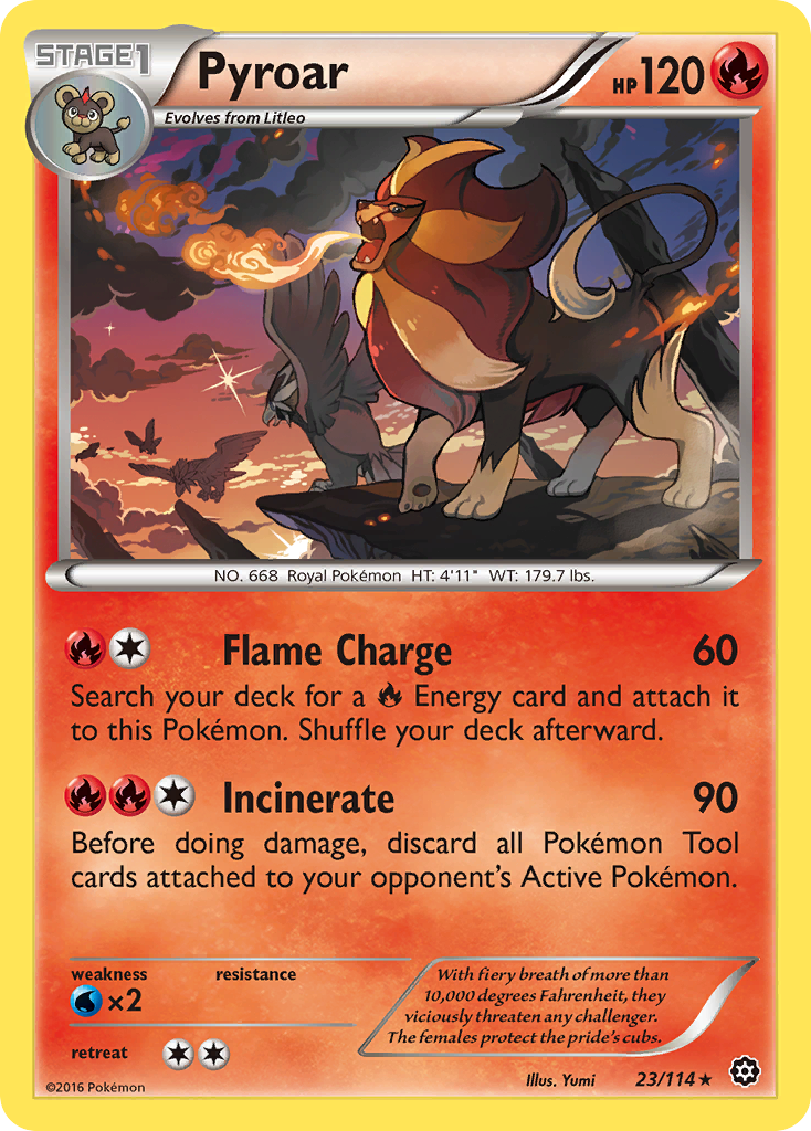 Pyroar (23/114) [XY: Steam Siege] | Gear Gaming Bentonville