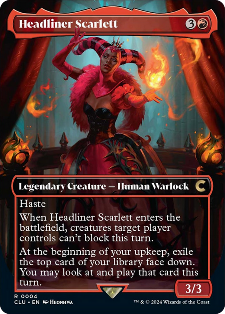 Headliner Scarlett (Borderless) [Ravnica: Clue Edition] | Gear Gaming Bentonville