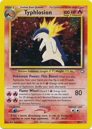 Typhlosion (18/111) [Neo Genesis Unlimited] | Gear Gaming Bentonville