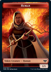 Copy // Human (010) Double-sided Token [Innistrad: Crimson Vow Tokens] | Gear Gaming Bentonville