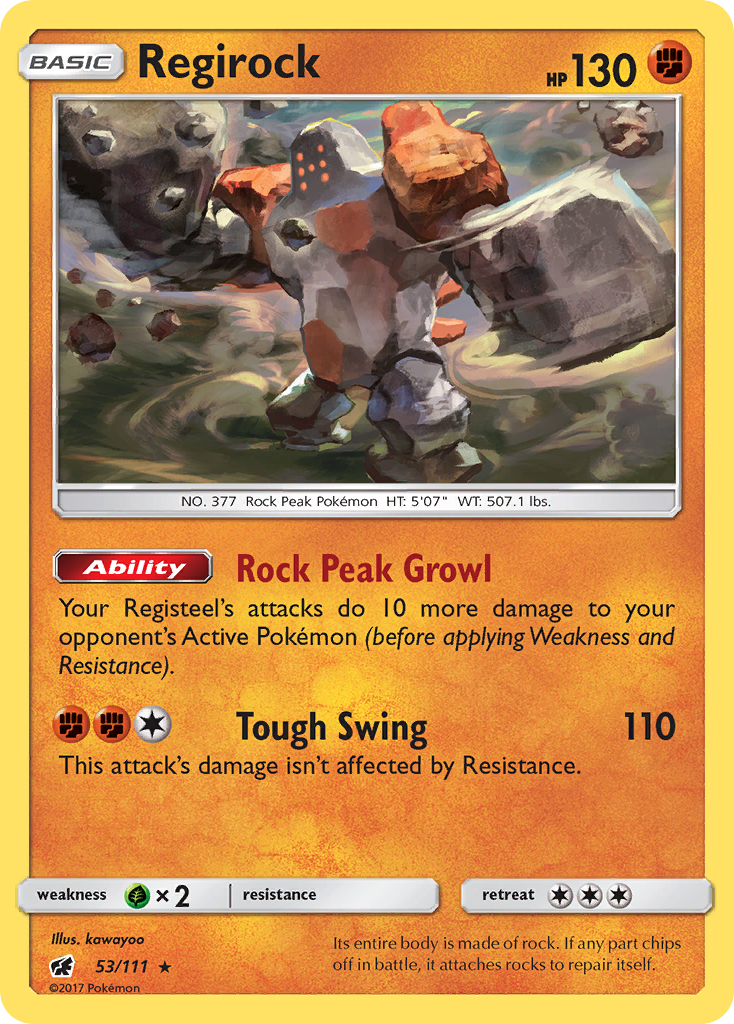 Regirock (53/111) [Sun & Moon: Crimson Invasion] | Gear Gaming Bentonville