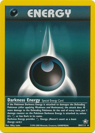 Darkness Energy (104/111) [Neo Genesis Unlimited] | Gear Gaming Bentonville