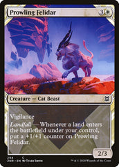 Prowling Felidar (Showcase) [Zendikar Rising] | Gear Gaming Bentonville