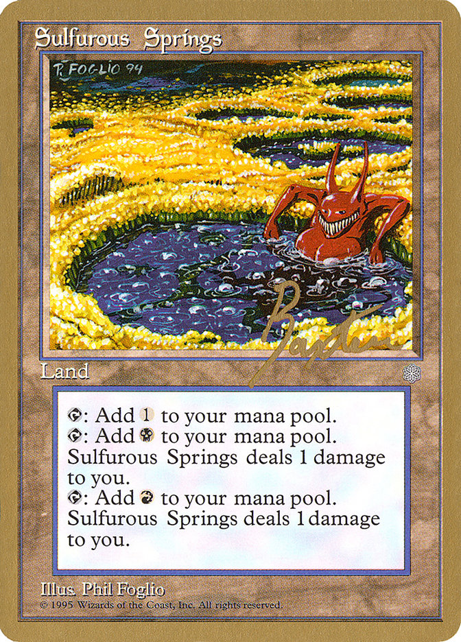 Sulfurous Springs (George Baxter) [Pro Tour Collector Set] | Gear Gaming Bentonville