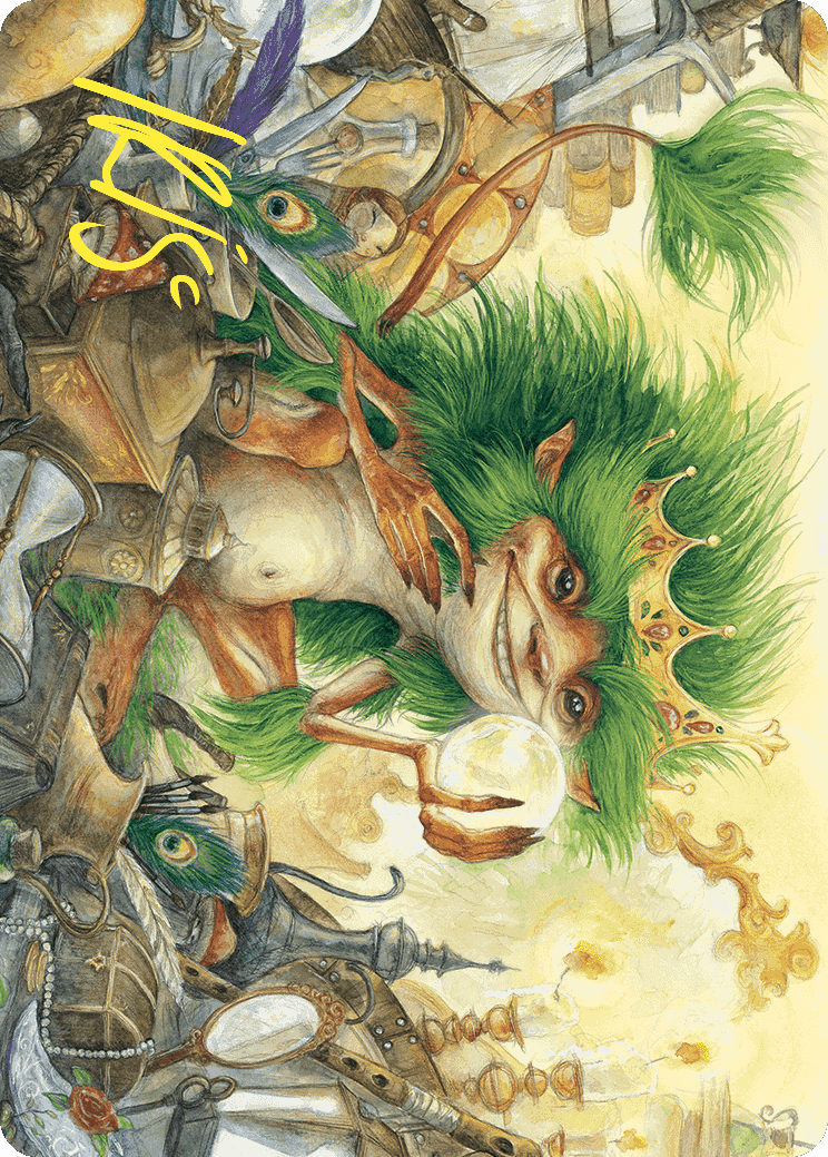 Knickknack Ouphe Art Card (Gold-Stamped Signature) [Wilds of Eldraine Art Series] | Gear Gaming Bentonville