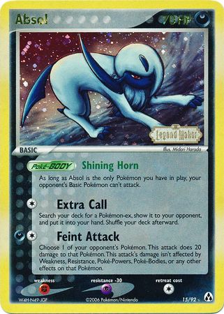 Absol (15/92) (Stamped) [EX: Legend Maker] | Gear Gaming Bentonville