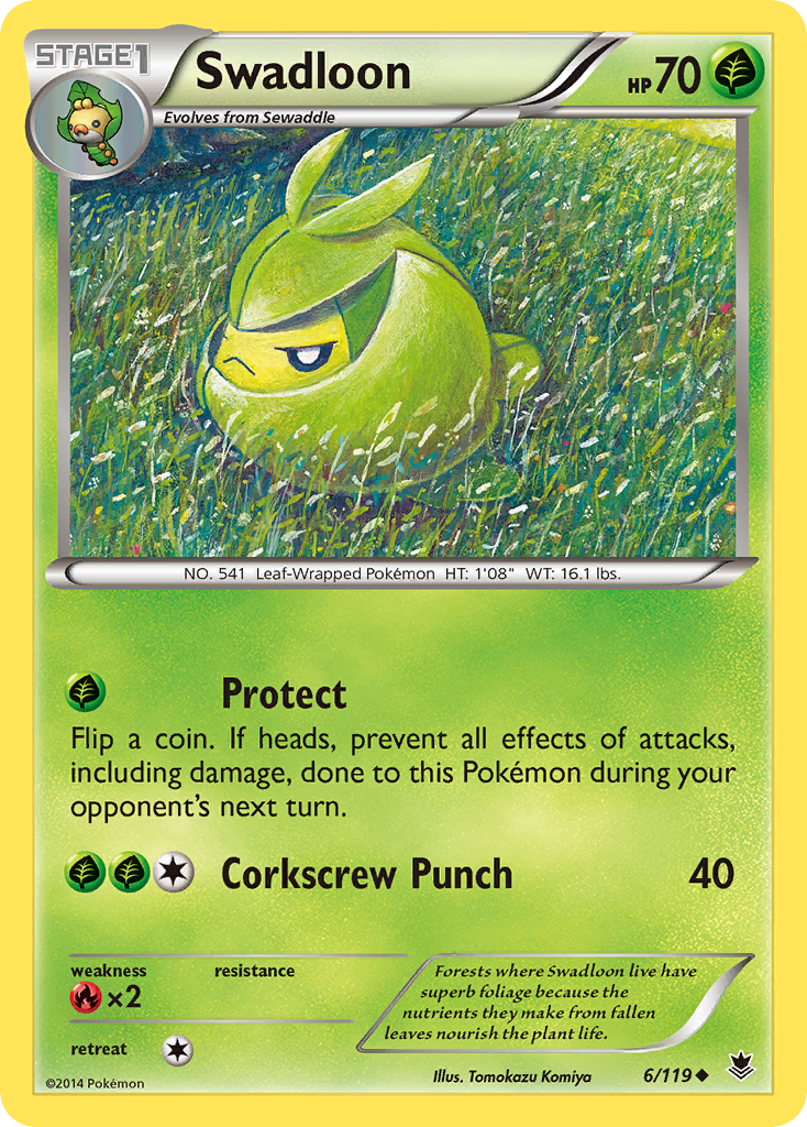 Swadloon (6/119) [XY: Phantom Forces] | Gear Gaming Bentonville