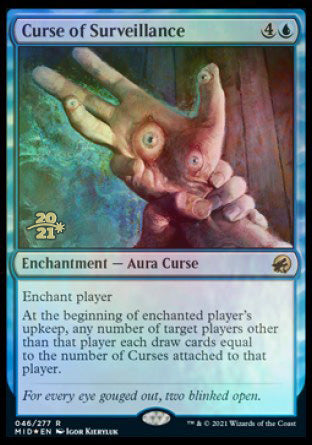 Curse of Surveillance [Innistrad: Midnight Hunt Prerelease Promos] | Gear Gaming Bentonville