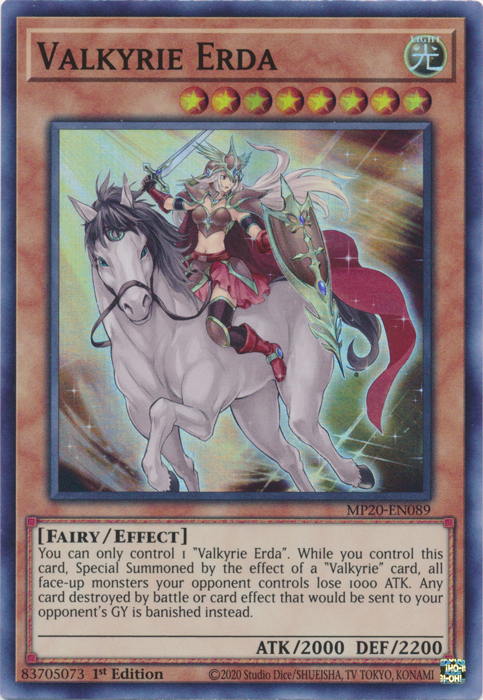 Valkyrie Erda [MP20-EN089] Super Rare | Gear Gaming Bentonville