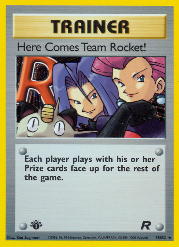 Here Comes Team Rocket! (15/82) [Team Rocket 1st Edition] | Gear Gaming Bentonville