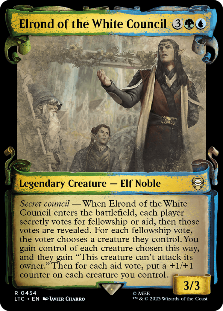 Elrond of the White Council [The Lord of the Rings: Tales of Middle-Earth Commander Showcase Scrolls] | Gear Gaming Bentonville