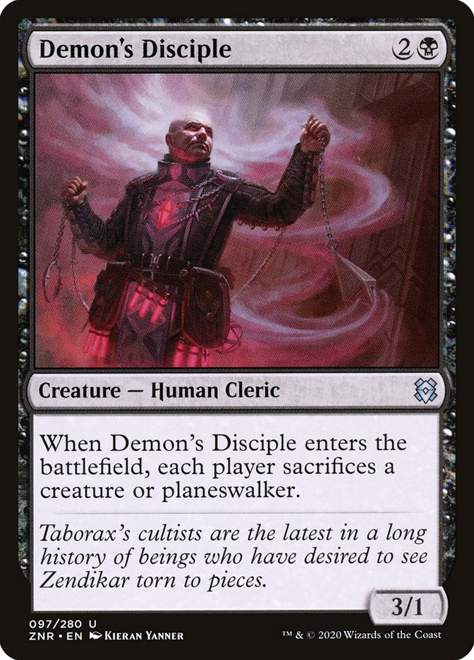 Demon's Disciple [Zendikar Rising] | Gear Gaming Bentonville