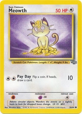 Meowth (56/64) [Jungle Unlimited] | Gear Gaming Bentonville