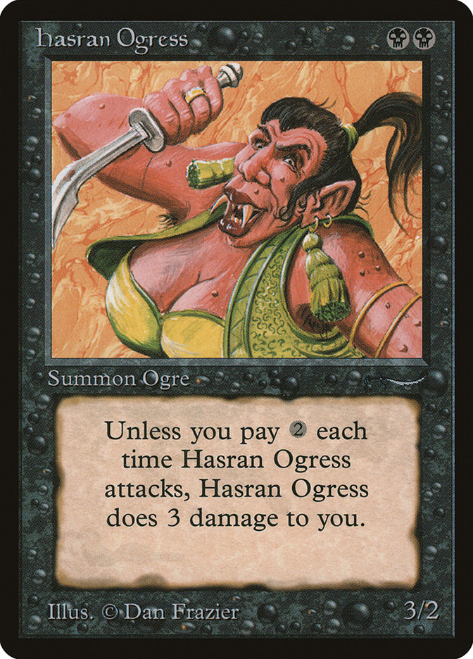 Hasran Ogress (Dark Mana Cost) [Arabian Nights] | Gear Gaming Bentonville