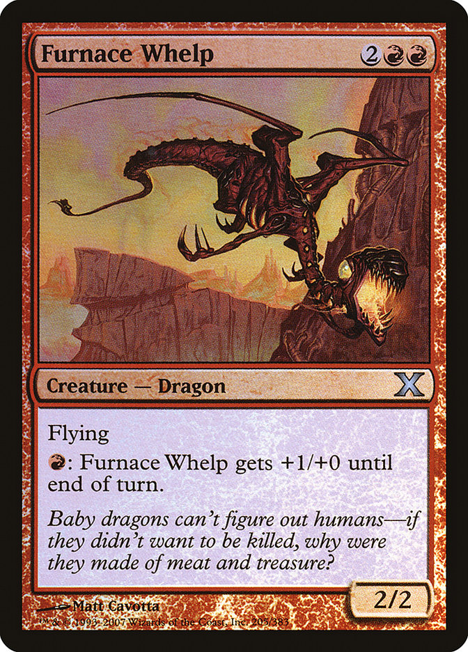 Furnace Whelp (Premium Foil) [Tenth Edition] | Gear Gaming Bentonville