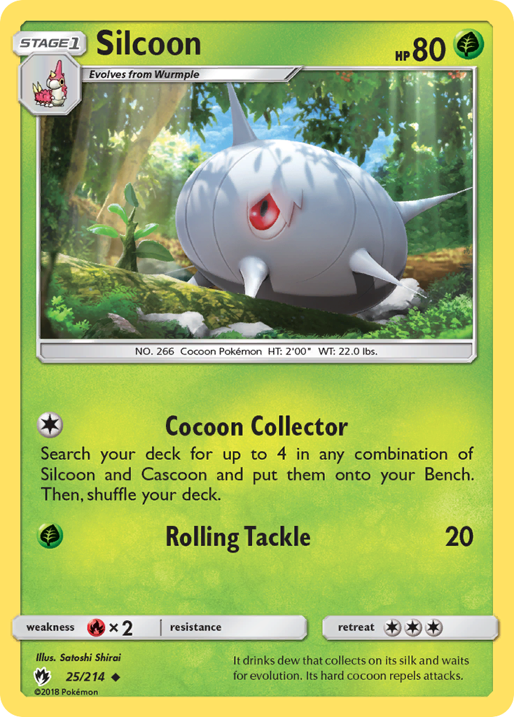 Silcoon (25/214) [Sun & Moon: Lost Thunder] | Gear Gaming Bentonville