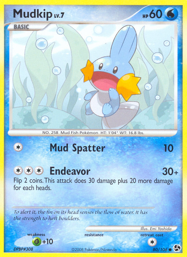 Mudkip (80/106) [Diamond & Pearl: Great Encounters] | Gear Gaming Bentonville