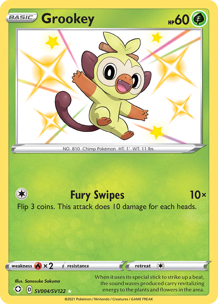 Grookey (SV004/SV122) [Sword & Shield: Shining Fates] | Gear Gaming Bentonville