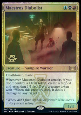 Maestros Diabolist [Streets of New Capenna Prerelease Promos] | Gear Gaming Bentonville