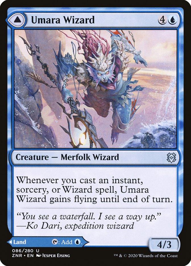 Umara Wizard // Umara Skyfalls [Zendikar Rising] | Gear Gaming Bentonville