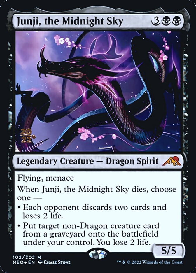 Junji, the Midnight Sky [Kamigawa: Neon Dynasty Prerelease Promos] | Gear Gaming Bentonville