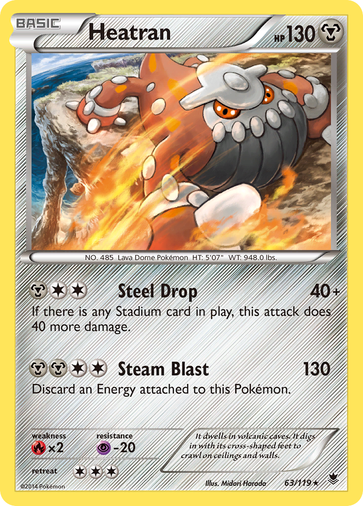 Heatran (63/119) [XY: Phantom Forces] | Gear Gaming Bentonville