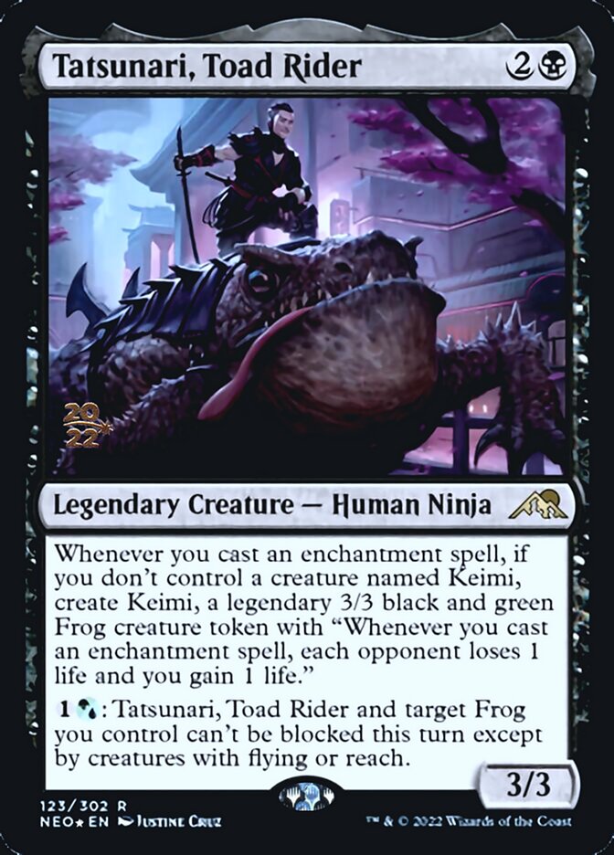 Tatsunari, Toad Rider [Kamigawa: Neon Dynasty Prerelease Promos] | Gear Gaming Bentonville