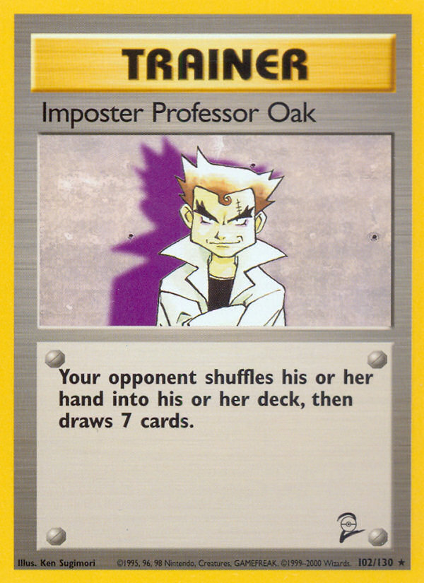 Imposter Professor Oak (102/130) [Base Set 2] | Gear Gaming Bentonville