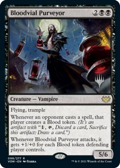 Bloodvial Purveyor (Promo Pack) [Innistrad: Crimson Vow Promo Pack] | Gear Gaming Bentonville