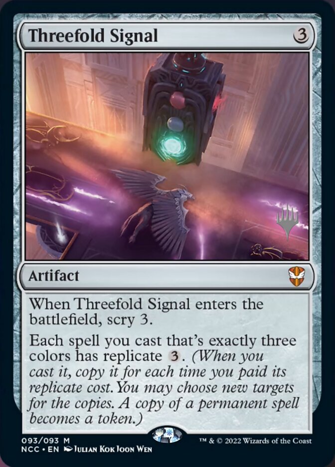 Threefold Signal (Promo Pack) [Streets of New Capenna Commander Promos] | Gear Gaming Bentonville