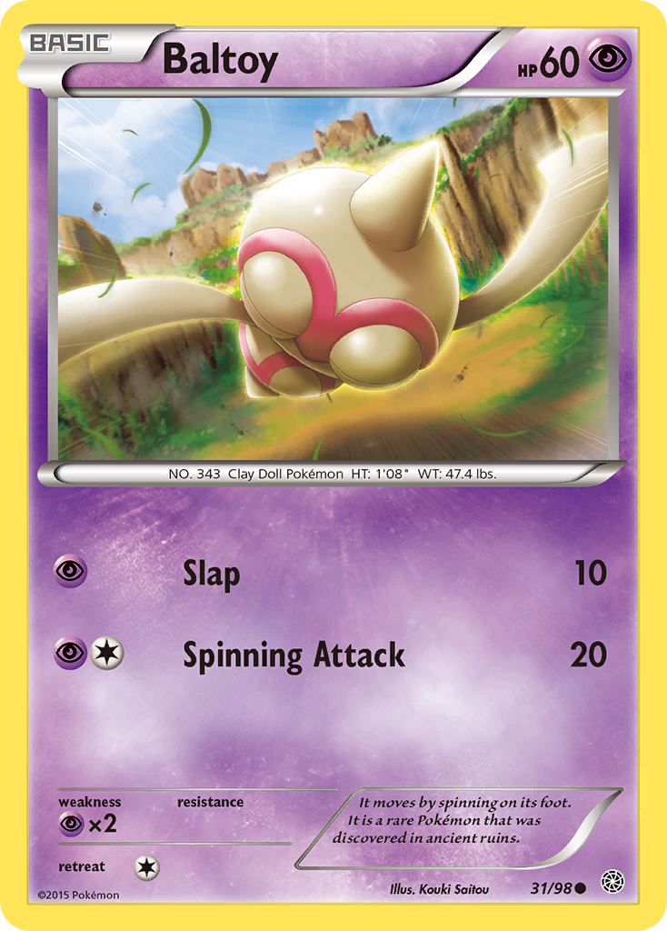 Baltoy (31/98) [XY: Ancient Origins] | Gear Gaming Bentonville