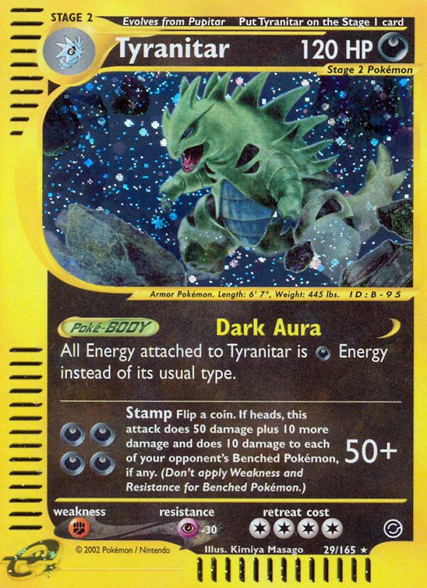 Tyranitar (29/165) [Expedition: Base Set] | Gear Gaming Bentonville