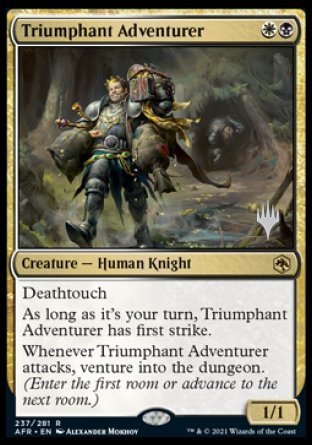 Triumphant Adventurer (Promo Pack) [Dungeons & Dragons: Adventures in the Forgotten Realms Promos] | Gear Gaming Bentonville